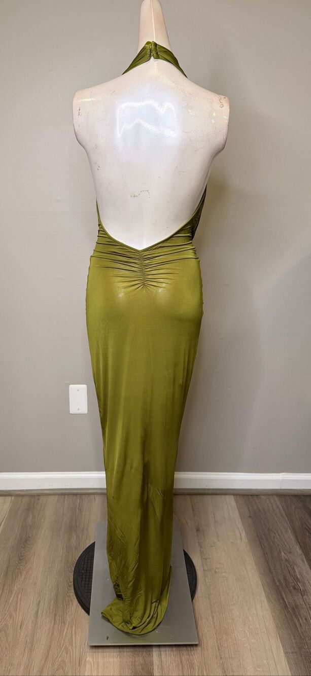 Lovers and Friends CORALIE EVENING DRESS IN CHARTREUSE Size Small $278 - Picture 6 of 9